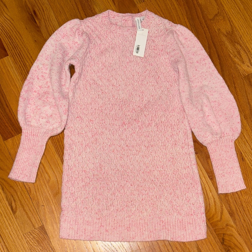 NWT Janie and Jack Pink Knit Sweater Dress